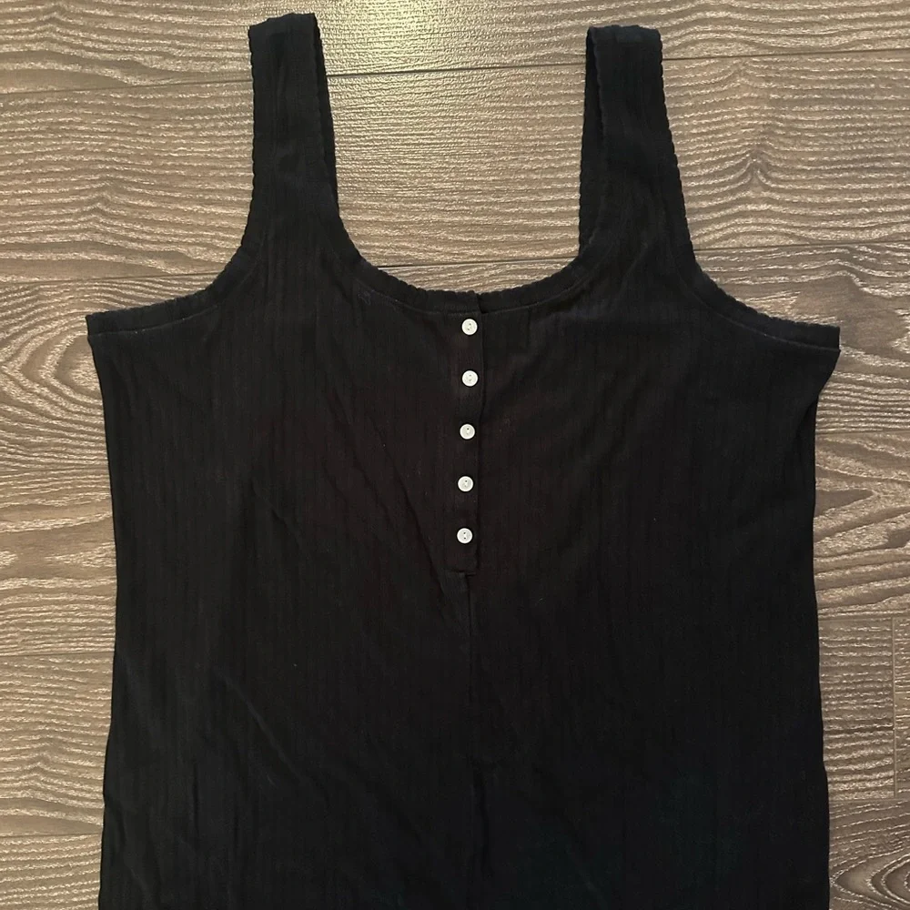 Tall Ribbed Wide Leg Jumpsuit - Picture 2 of 4